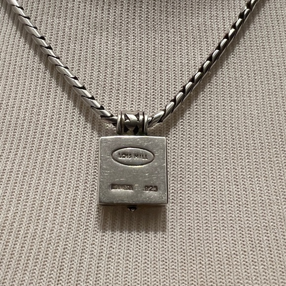 LOIS HILL Sterling Silver Scroll Locket Necklace - Picture 5 of 5